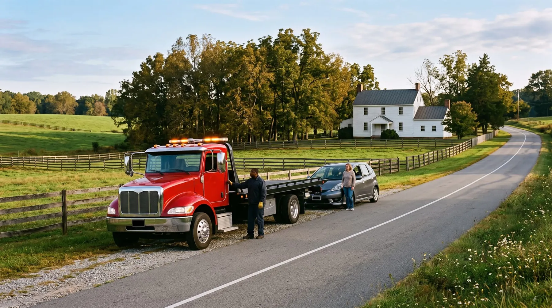 Tow truck serving the Walnut Grove Plantation area of Roebuck, SC